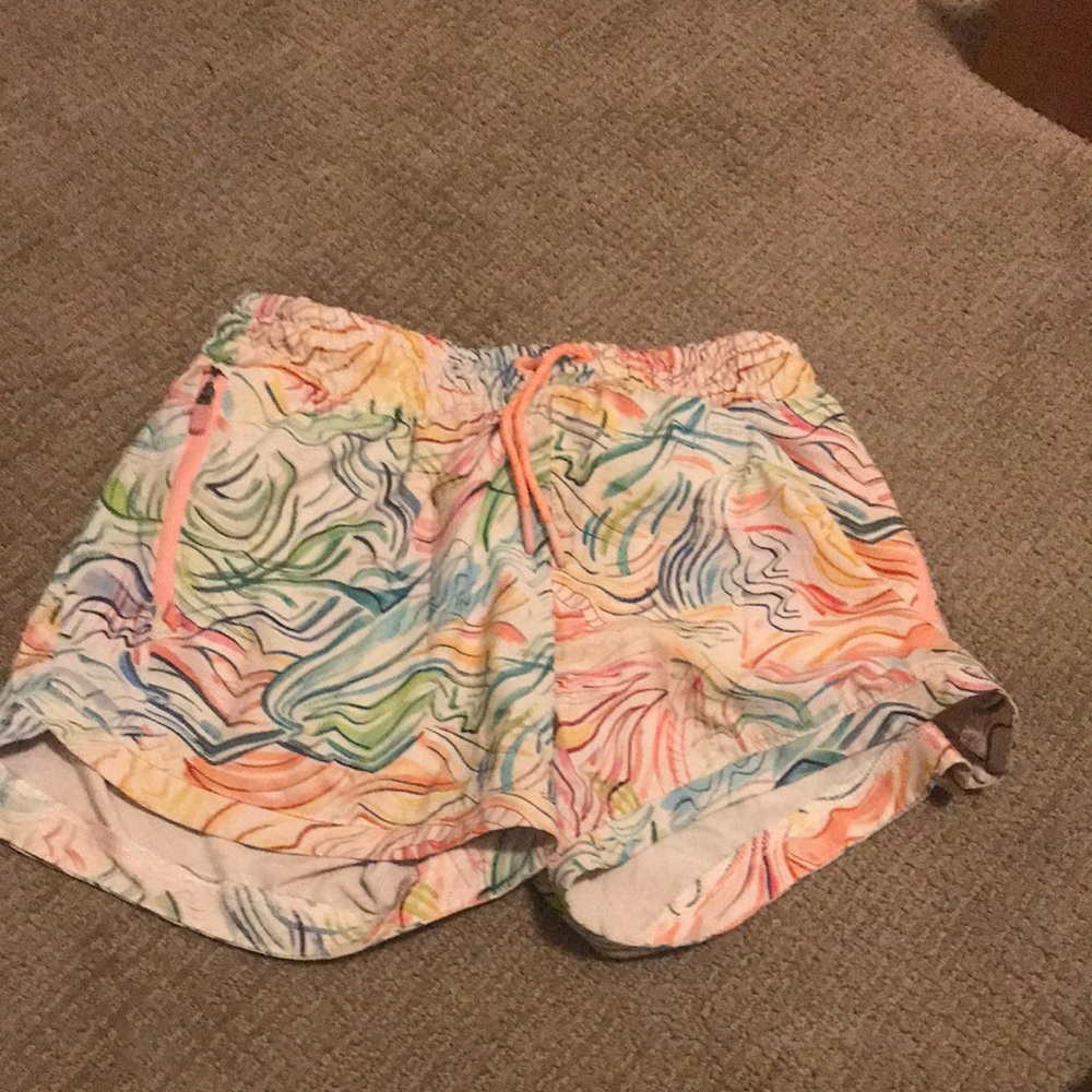 Athleta,L,yellow and other colors, good condition, polyester